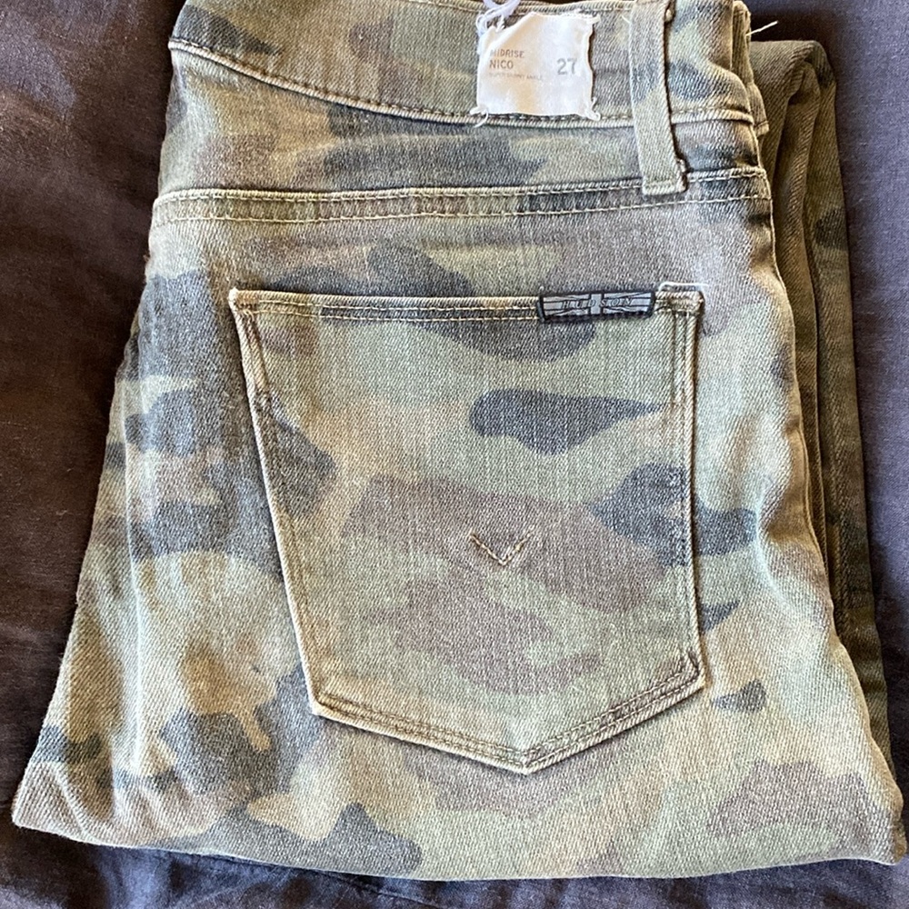 Camo Hudson Skinny Jeans